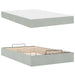 Cadru de pat cu saltea 2 pcs Gri deschis Catifea - WALTI WALTI