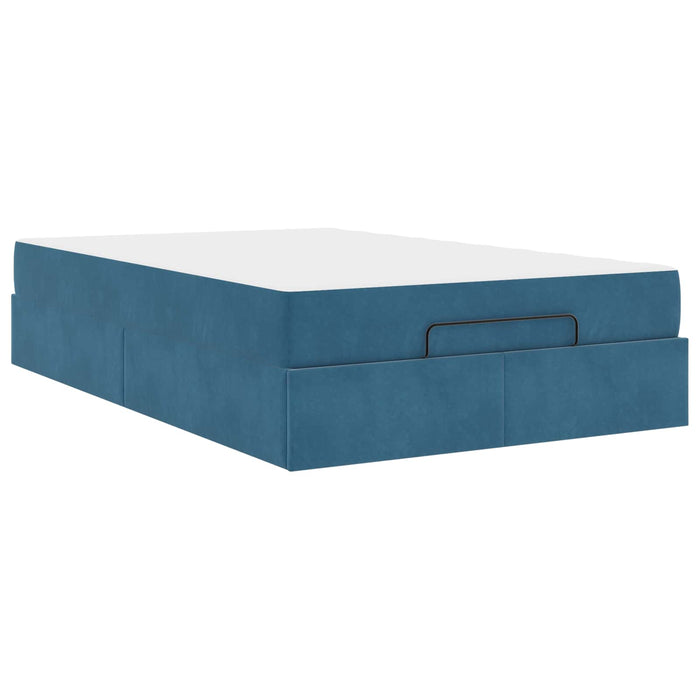 Cadru de pat cu saltea 2 pcs albastru Catifea - WALTI WALTI