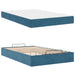 Cadru de pat cu saltea 2 pcs albastru Catifea - WALTI WALTI