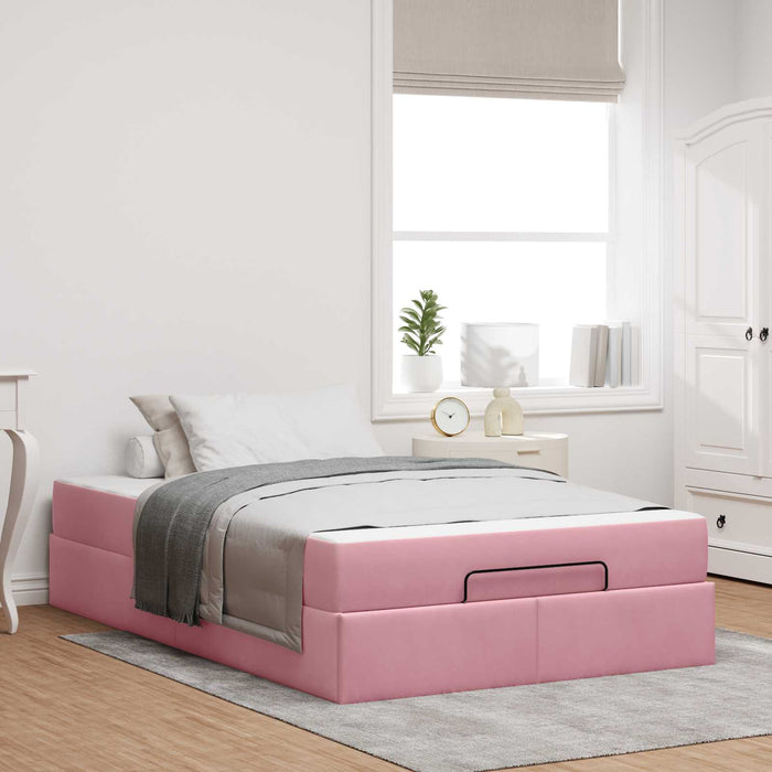 Cadru de pat cu saltea 2 pcs Roz Catifea - WALTI WALTI