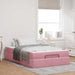 Cadru de pat cu saltea 2 pcs Roz Catifea - WALTI WALTI