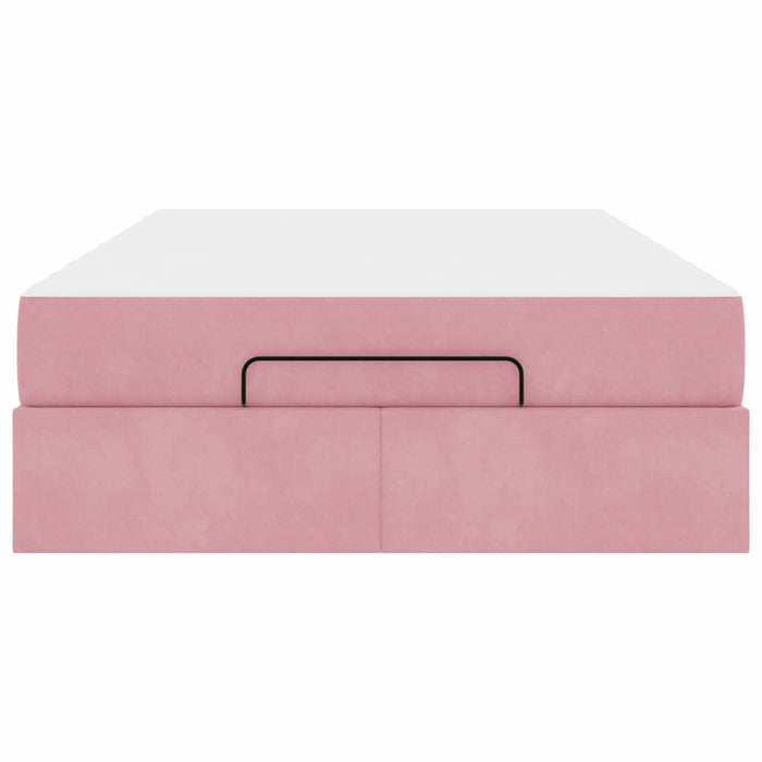 Cadru de pat cu saltea 2 pcs Roz Catifea - WALTI WALTI