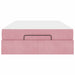Cadru de pat cu saltea 2 pcs Roz Catifea - WALTI WALTI