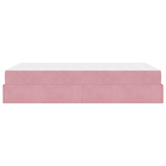 Cadru de pat cu saltea 2 pcs Roz Catifea - WALTI WALTI