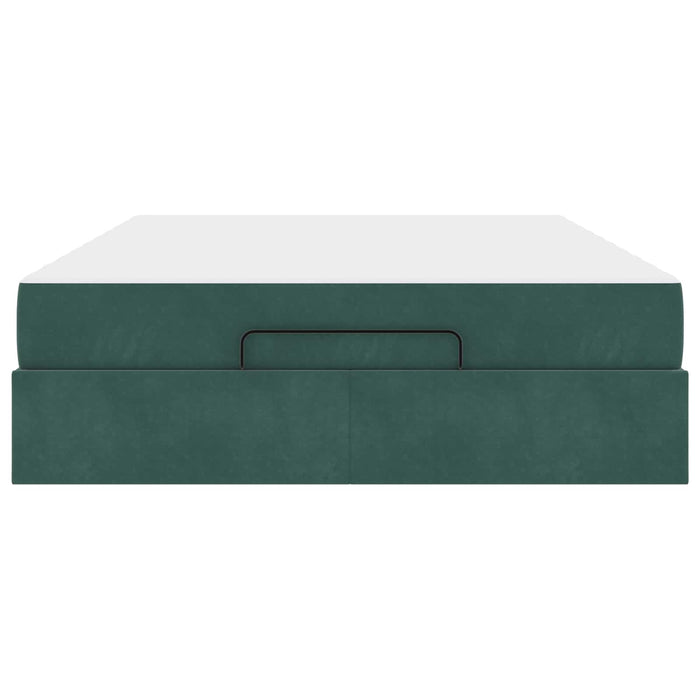 Cadru de pat cu saltea 2 pcs Verde Catifea - WALTI WALTI