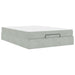 Cadru de pat cu saltea 2 pcs Gri deschis Catifea - WALTI WALTI