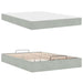 Cadru de pat cu saltea 2 pcs Gri deschis Catifea - WALTI WALTI