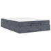 Cadru de pat cu saltea 2 pcs Gri Scurt Catifea - WALTI WALTI