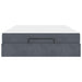 Cadru de pat cu saltea 2 pcs Gri Scurt Catifea - WALTI WALTI
