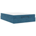 Cadru de pat cu saltea 2 pcs albastru Catifea - WALTI WALTI