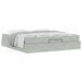 Cadru de pat cu saltea 2 pcs Gri deschis Catifea - WALTI WALTI