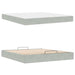 Cadru de pat cu saltea 2 pcs Gri deschis Catifea - WALTI WALTI