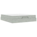 Cadru de pat cu saltea 2 pcs Gri deschis Catifea - WALTI WALTI