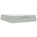 Cadru de pat cu saltea 2 pcs Gri deschis Catifea - WALTI WALTI