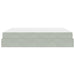 Cadru de pat cu saltea 2 pcs Gri deschis Catifea - WALTI WALTI
