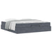 Cadru de pat cu saltea 2 pcs Gri Scurt Catifea - WALTI WALTI