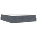 Cadru de pat cu saltea 2 pcs Gri Scurt Catifea - WALTI WALTI