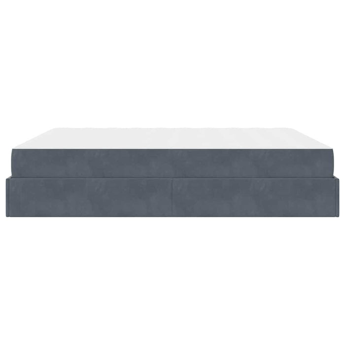 Cadru de pat Gri închis 180 x 200 cm Catifea - WALTI WALTI