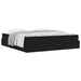 Cadru de pat cu saltea 2 pcs Negru Catifea - WALTI WALTI