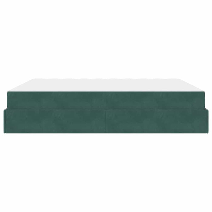 Cadru de pat cu saltea 2 pcs Verde Catifea - WALTI WALTI
