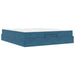 Cadru de pat cu saltea 2 pcs albastru Catifea - WALTI WALTI