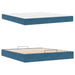 Cadru de pat cu saltea 2 pcs albastru Catifea - WALTI WALTI