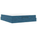 Cadru de pat cu saltea 2 pcs albastru Catifea - WALTI WALTI