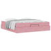 Cadru de pat cu saltea 2 pcs Roz Catifea - WALTI WALTI