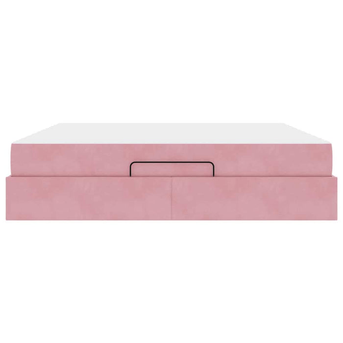 Cadru de pat cu saltea 2 pcs Roz Catifea - WALTI WALTI