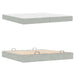 Cadru de pat cu saltea cu saltea 2 pcs Gri deschis Catifea - WALTI WALTI