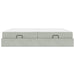 Cadru de pat cu saltea cu saltea 2 pcs Gri deschis Catifea - WALTI WALTI