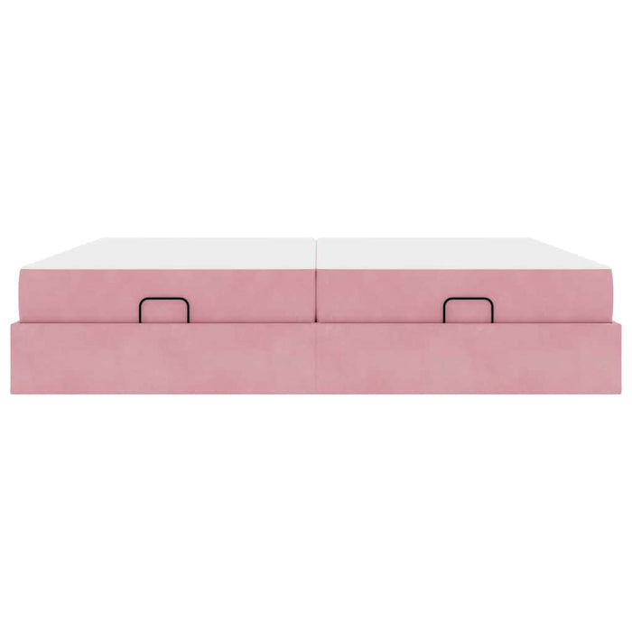 Cadru de pat cu saltea cu saltea 2 pcs Roz Catifea - WALTI WALTI
