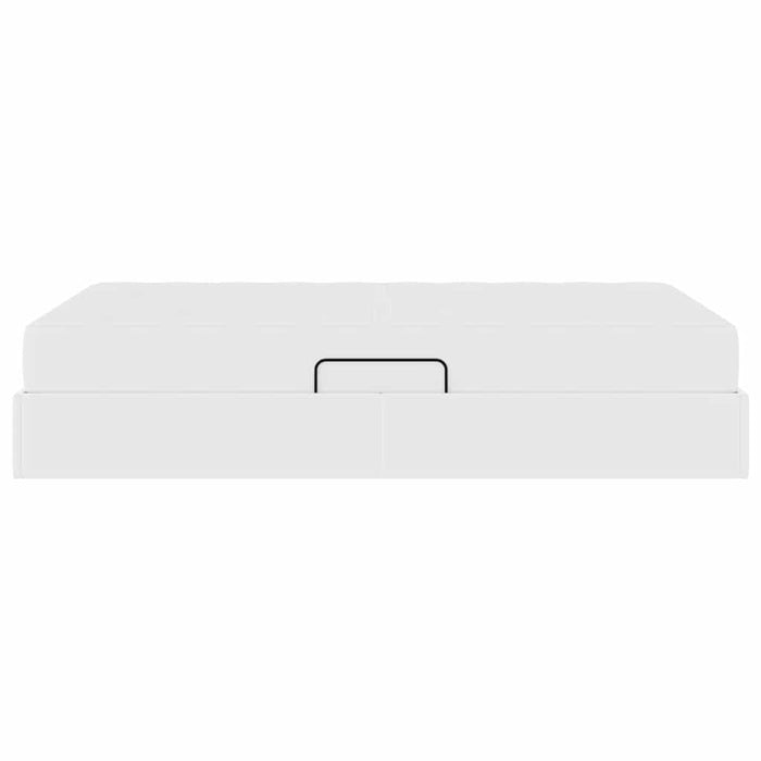 Pat cu saltea și spațiu de depozitare Alb 120 x 200 cm - WALTI WALTI
