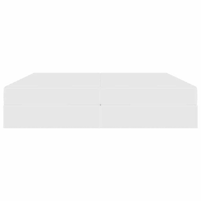 Pat cu saltea și spațiu de depozitare Alb 200 x 200 cm - WALTI WALTI