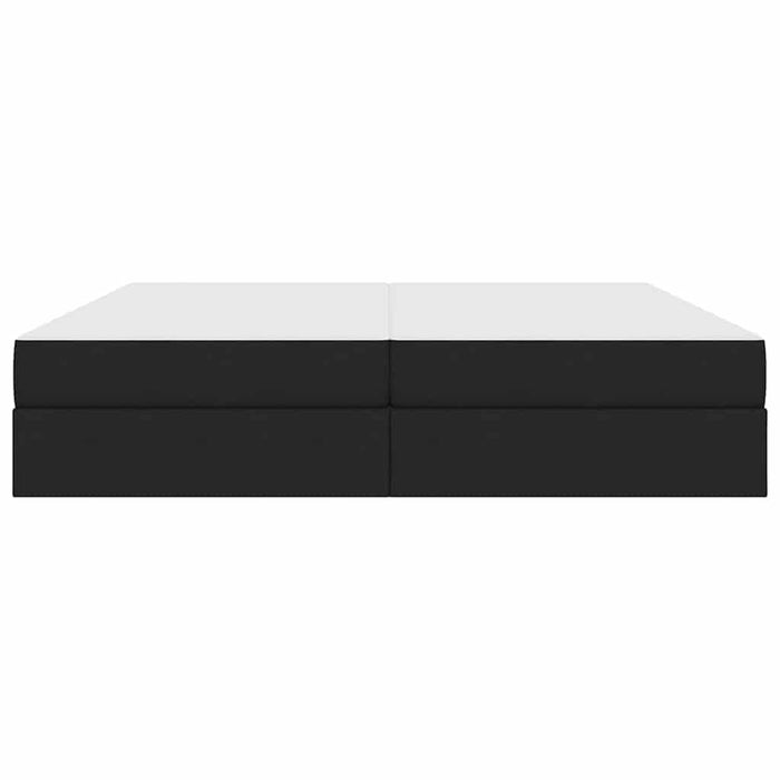 Pat cu saltea și spațiu de depozitare Negru 200 x 200 cm - WALTI WALTI