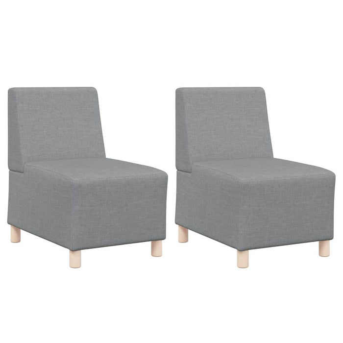 Scaun canapea gri deschis 55 cm fabric 2 pcs Gri deschis - WALTI WALTI