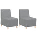 Scaun canapea gri deschis 55 cm fabric 2 pcs Gri deschis - WALTI WALTI