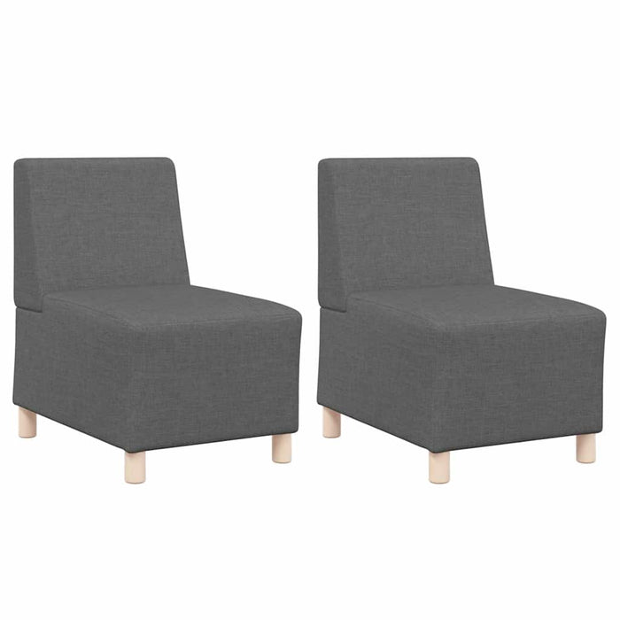 Scaun canapea gri deschis 55 cm fabric 2 pcs Gri închis - WALTI WALTI