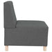 Scaun canapea gri deschis 55 cm fabric 2 pcs Gri închis - WALTI WALTI
