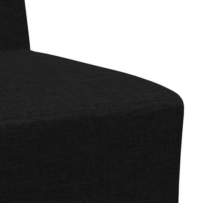 Scaun canapea gri deschis 55 cm fabric 2 pcs Negru - WALTI WALTI