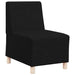Scaun canapea gri deschis 55 cm fabric 2 pcs Negru - WALTI WALTI