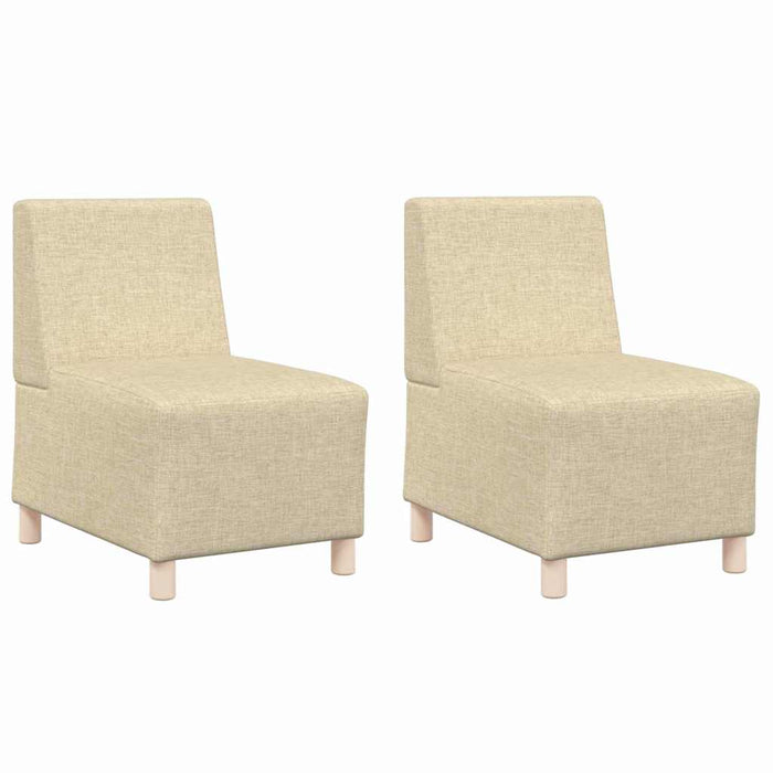 Scaun canapea gri deschis 55 cm fabric 2 pcs Crem - WALTI WALTI