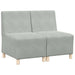 Unitate Sofa Modulară Fără Brațe 2 pcs Gri deschis - WALTI WALTI