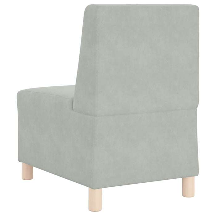 Unitate Sofa Modulară Fără Brațe 2 pcs Gri deschis - WALTI WALTI