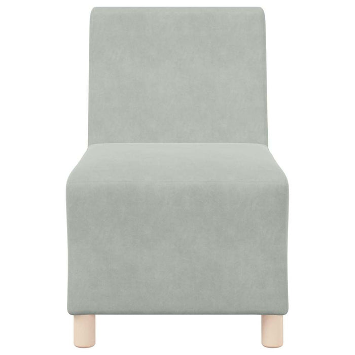 Unitate Sofa Modulară Fără Brațe 2 pcs Gri deschis - WALTI WALTI