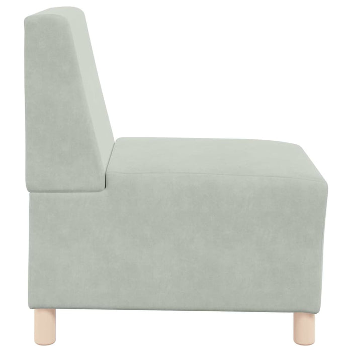 Unitate Sofa Modulară Fără Brațe 2 pcs Gri deschis - WALTI WALTI