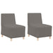 Sofa Chiar 2 pcs Gri deschis 55 x 74 x 82 cm - WALTI WALTI