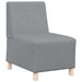 Scaun canapea gri deschis 55 cm fabric 3 pcs Gri deschis - WALTI WALTI