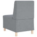 Scaun canapea gri deschis 55 cm fabric 3 pcs Gri deschis - WALTI WALTI