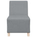 Scaun canapea gri deschis 55 cm fabric 3 pcs Gri deschis - WALTI WALTI